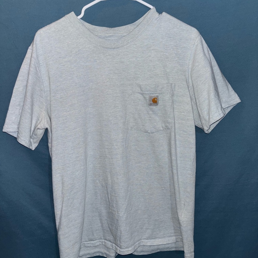 Carhartt Short-Sleeve Pocket Tee in Heather Gray